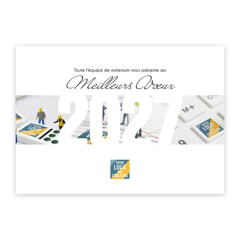 Calendrier chevalet A5 (21x15 cm) personnalisé - Logo intégré Miniature
