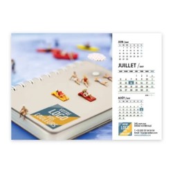 Calendrier chevalet A5 (21x15 cm) personnalisé - Logo intégré Miniature