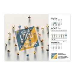 Calendrier chevalet A5 (21x15 cm) personnalisé - Logo intégré Miniature