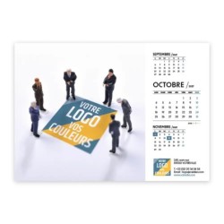 Calendrier chevalet A5 (21x15 cm) personnalisé - Logo intégré Miniature