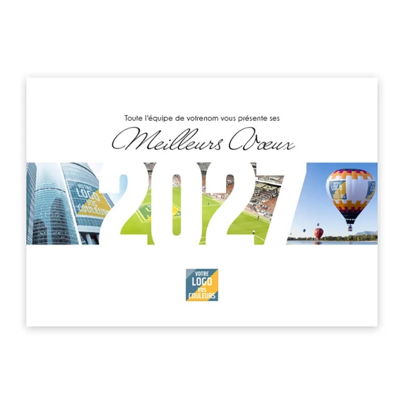 Calendrier chevalet A5 (21x15 cm) personnalisé - Logo intégré Giga