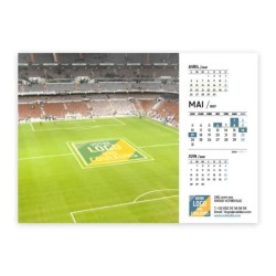 Calendrier chevalet A5 (21x15 cm) personnalisé - Logo intégré Giga