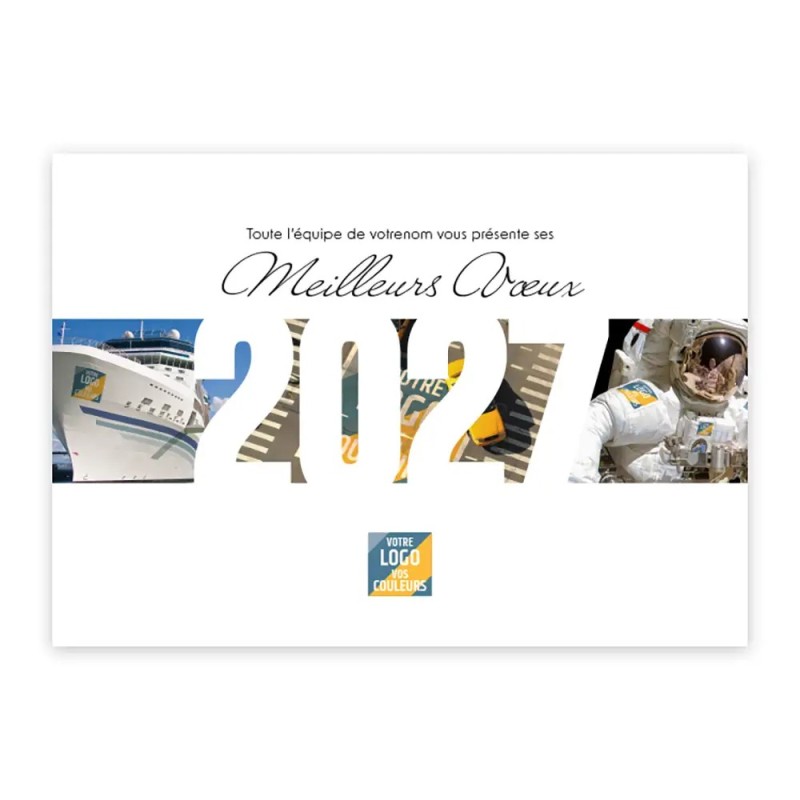 Calendrier chevalet A5 (21x15 cm) personnalisé - Logo intégré Visio