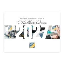 Calendrier chevalet A5 (21x15 cm) personnalisé - Logo intégré Réseau