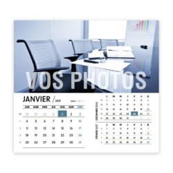 Calendrier chevalet intégral (15x18 cm) personnalisé - Vos photos