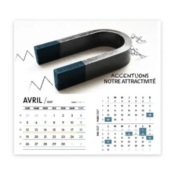 Calendrier chevalet intégral (15x18 cm) personnalisé - Business