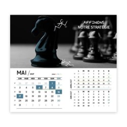 Calendrier chevalet intégral (15x18 cm) personnalisé - Business