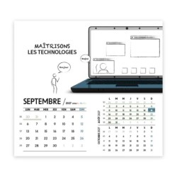 Calendrier chevalet intégral (15x18 cm) personnalisé - Business