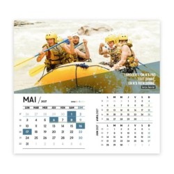 Calendrier chevalet intégral (15x18 cm) personnalisé - Citations sport