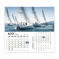 Calendrier chevalet intégral (15x18 cm) personnalisé - Citations sport