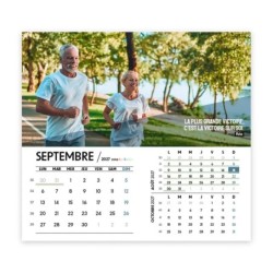 Calendrier chevalet intégral (15x18 cm) personnalisé - Citations sport