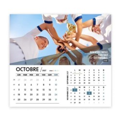 Calendrier chevalet intégral (15x18 cm) personnalisé - Citations sport
