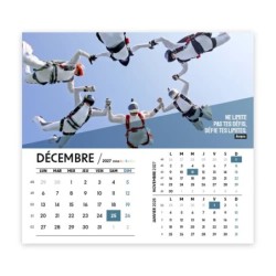 Calendrier chevalet intégral (15x18 cm) personnalisé - Citations sport
