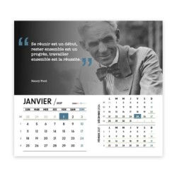 Calendrier chevalet intégral (15x18 cm) personnalisé - Citations 2