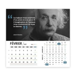 Calendrier chevalet intégral (15x18 cm) personnalisé - Citations 2