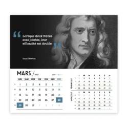 Calendrier chevalet intégral (15x18 cm) personnalisé - Citations 2
