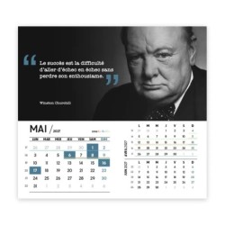 Calendrier chevalet intégral (15x18 cm) personnalisé - Citations 2