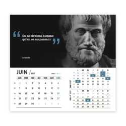 Calendrier chevalet intégral (15x18 cm) personnalisé - Citations 2