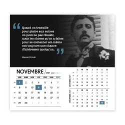 Calendrier chevalet intégral (15x18 cm) personnalisé - Citations 2