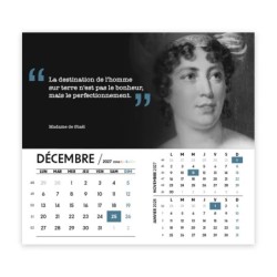 Calendrier chevalet intégral (15x18 cm) personnalisé - Citations 2