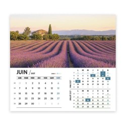 Calendrier chevalet intégral (15x18 cm) personnalisé - Nature