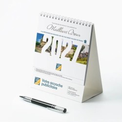 Calendrier chevalet intégral (15x18 cm) personnalisé - Villages de France