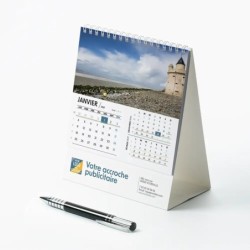 Calendrier chevalet intégral (15x18 cm) personnalisé - Littoral