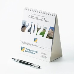 Calendrier chevalet intégral (15x18 cm) personnalisé - Littoral