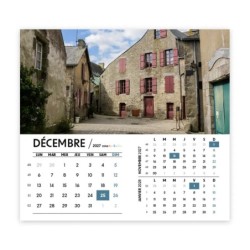 Calendrier chevalet intégral (15x18 cm) personnalisé - Littoral