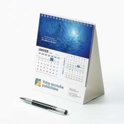 Calendrier chevalet intégral (15x18 cm) personnalisé - Océan