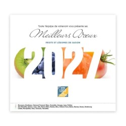 Calendrier chevalet intégral (15x18 cm) personnalisé - Fruits et légumes