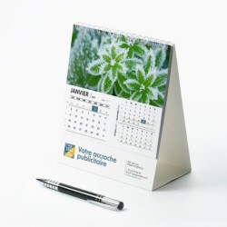 Calendrier chevalet intégral (15x18 cm) personnalisé - Zoom Nature