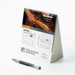 Calendrier chevalet intégral (15x18 cm) personnalisé - Artisans