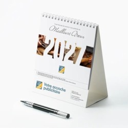 Calendrier chevalet intégral (15x18 cm) personnalisé - Artisans