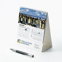 Calendrier chevalet intégral (15x18 cm) personnalisé - Faune