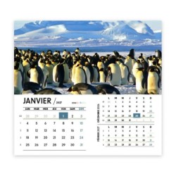 Calendrier chevalet intégral (15x18 cm) personnalisé - Faune