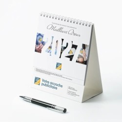 Calendrier chevalet intégral (15x18 cm) personnalisé - Logo intégré Réseau