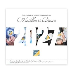 Calendrier chevalet intégral (15x18 cm) personnalisé - Logo intégré Réseau
