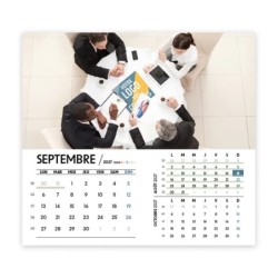 Calendrier chevalet intégral (15x18 cm) personnalisé - Logo intégré Réseau