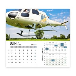 Calendrier chevalet intégral (15x18 cm) personnalisé - Logo intégré Giga