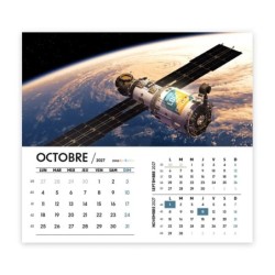 Calendrier chevalet intégral (15x18 cm) personnalisé - Logo intégré Visio