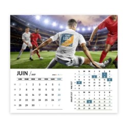 Calendrier chevalet intégral (15x18 cm) personnalisé - Logo intégré Performance