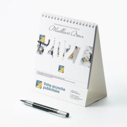 Calendrier chevalet intégral (15x18 cm) personnalisé - Logo intégré Miniature