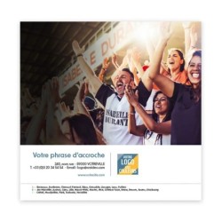 Calendrier chevalet carré (15x15 cm) personnalisé - nominatif Au nom du sport