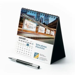 Calendrier chevalet carré (15x15 cm) personnalisé - nominatif City
