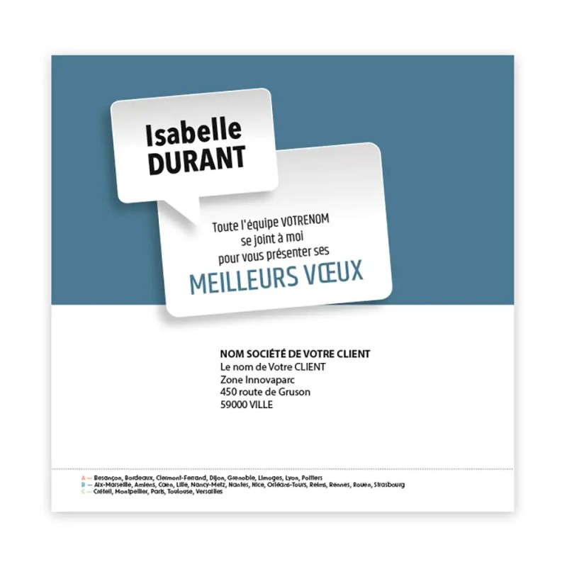 Calendrier chevalet carré (15x15 cm) personnalisé - nominatif Figurine