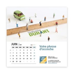 Calendrier chevalet carré (15x15 cm) personnalisé - nominatif Figurine