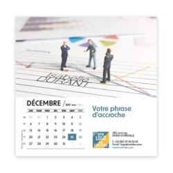 Calendrier chevalet carré (15x15 cm) personnalisé - nominatif Figurine