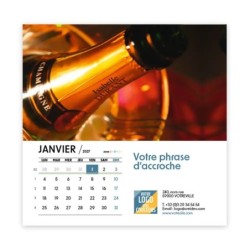 Calendrier chevalet carré (15x15 cm) personnalisé - nominatif Objets