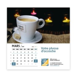Calendrier chevalet carré (15x15 cm) personnalisé - nominatif Objets
